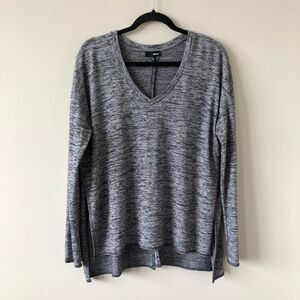 Wilfred Free Heather Grey Long Sleeve Split Back